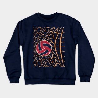 Funny Volleyball Design Crewneck Sweatshirt